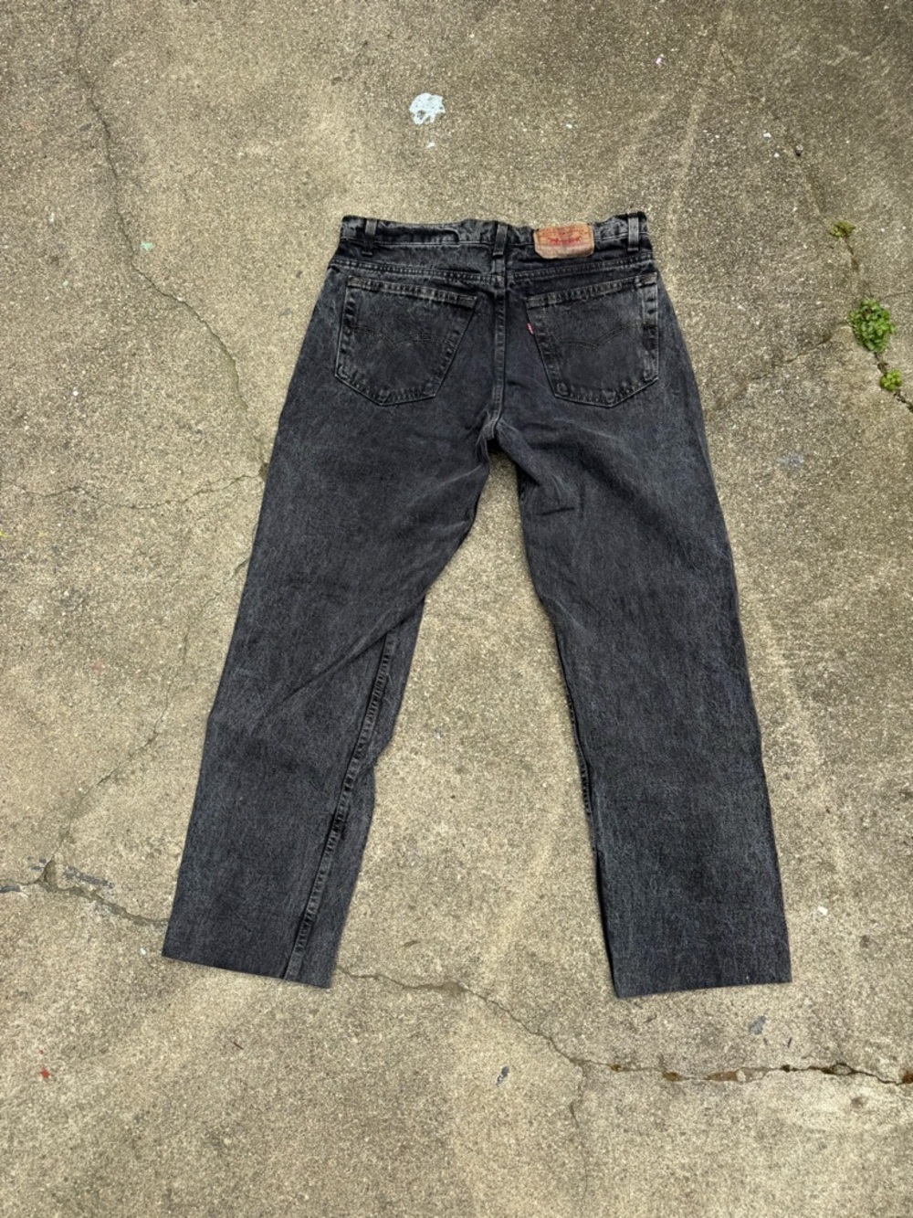 Vintage Levi’s 506 Black Jeans Made in USA Faded Straight Leg 32x30 Y2K